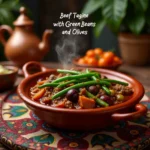 beef tagine with green beans and olives