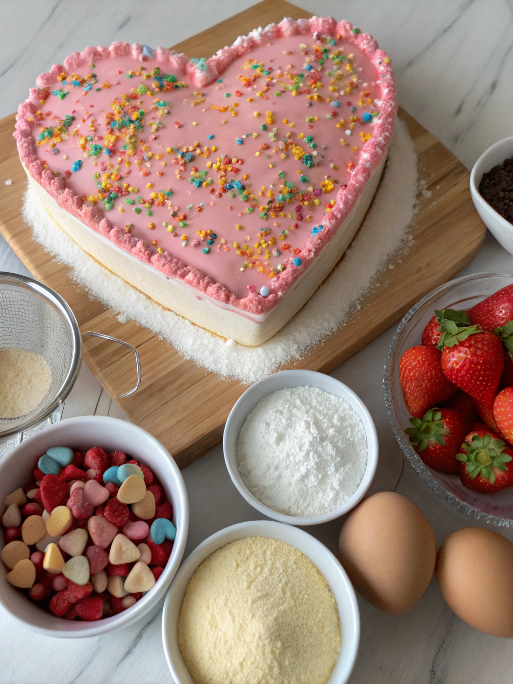 Heart Shaped Birthday Cake Ingredients