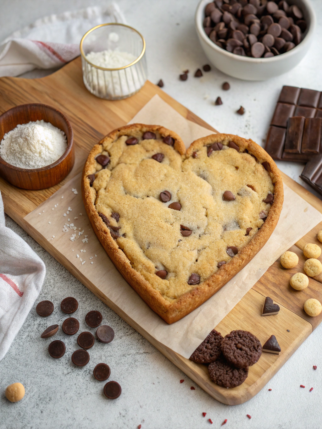heart shaped cookie cake ingredients